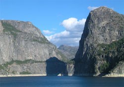 View of Hetch Hetchy Valley. View of Hetch Hetchy Valley.