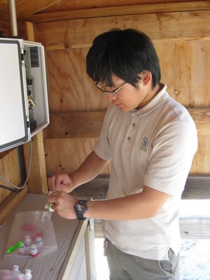 SCA Volunteer from Japan working with Resources Management and Science in Yosemite.