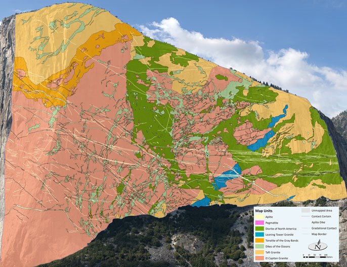Geologic map of El Capitan
