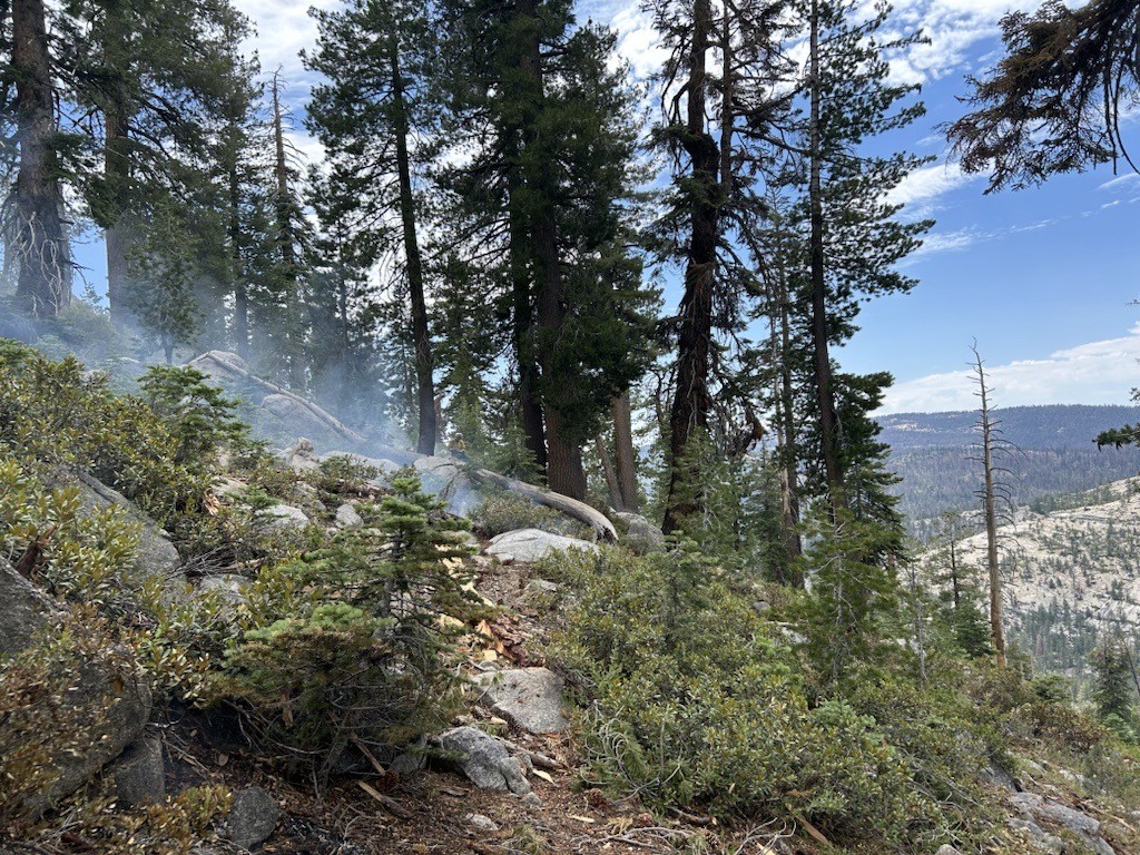 Smoldering Porcupine Fire on July 24, 2024. Smoldering Porcupine Fire on July 24, 2024.