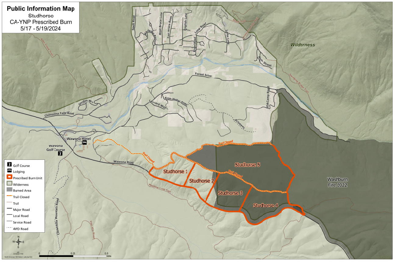 Map showing fire units for prescribed burn Map showing fire units for prescribed burn