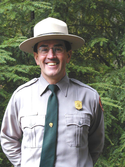 Portrait of Dave Uberuaga in a ranger uniform