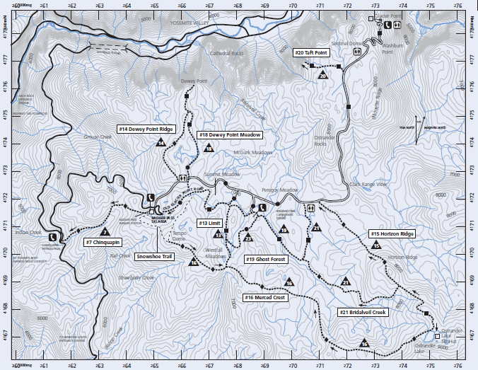 Glacier Point Road Map