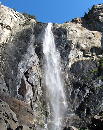 Bridalveil Fall from viewpoint at end of trail