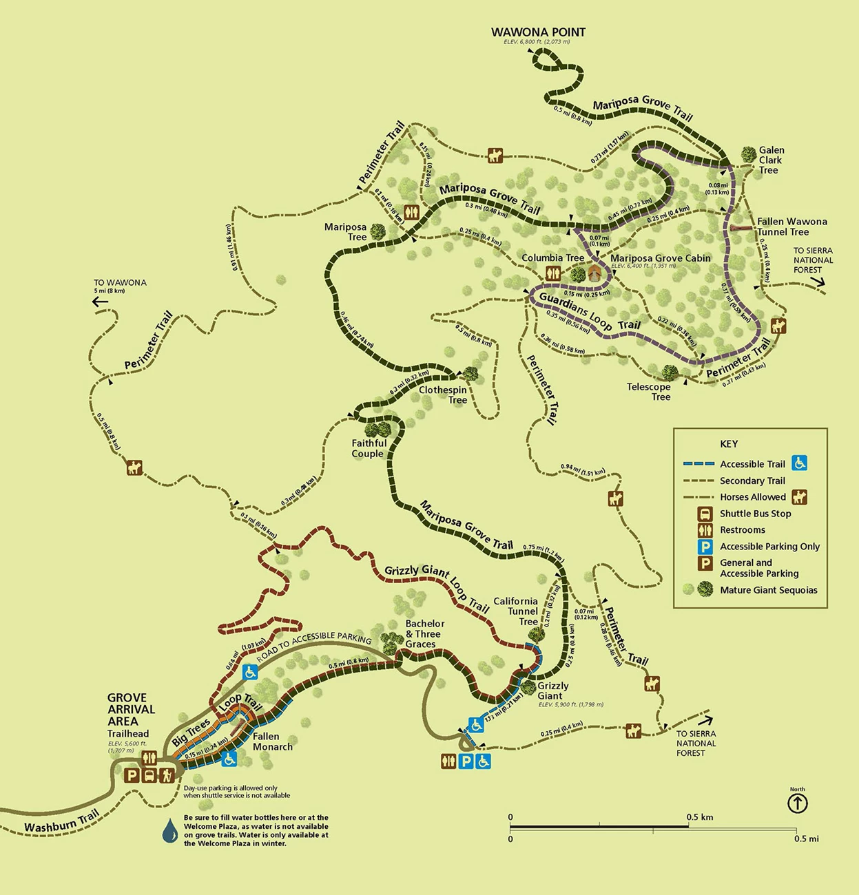 Official map from NPS