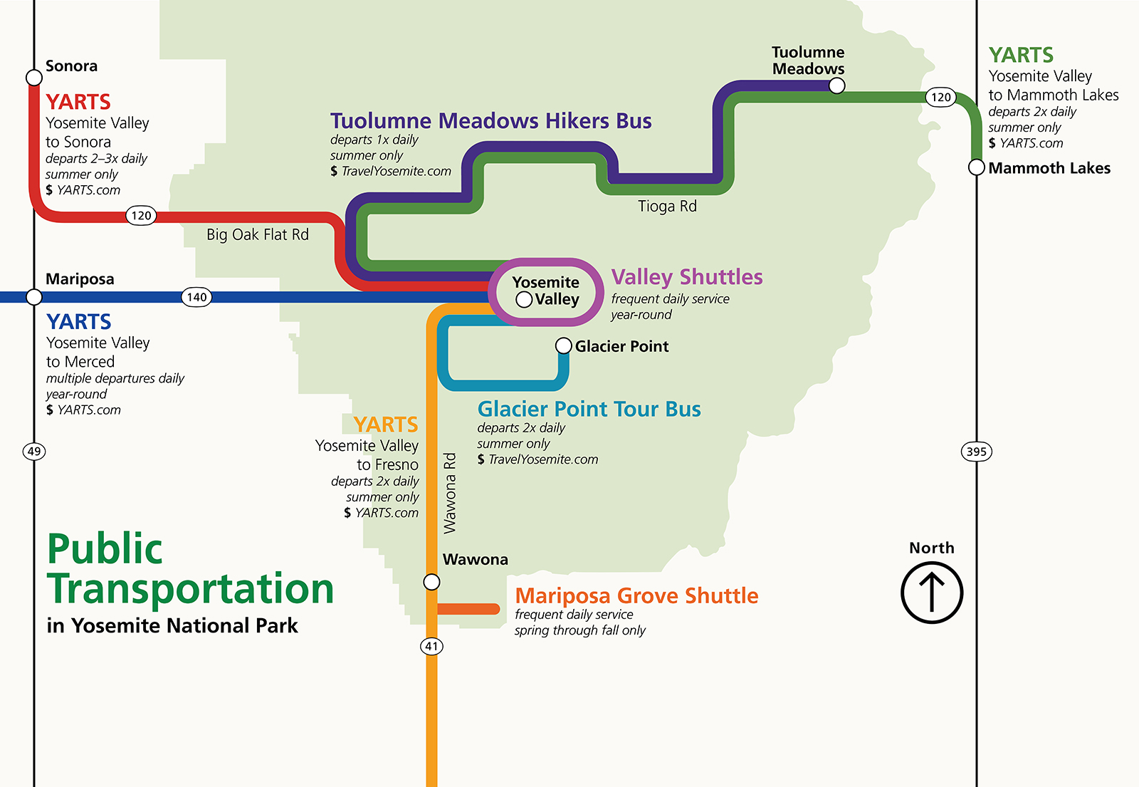 Public Transportation - Yosemite National Park (U.S. National Park Service)