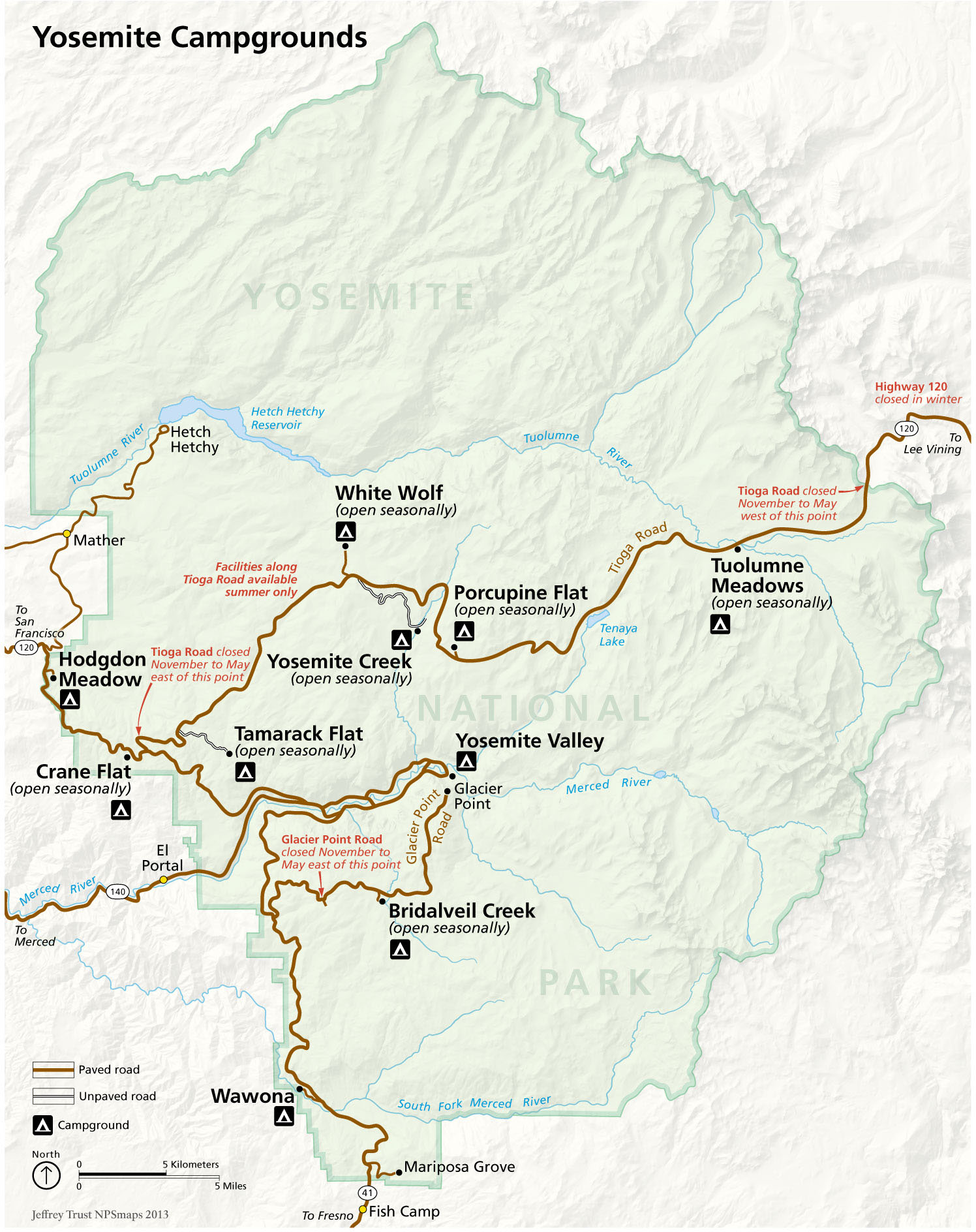 Campgrounds - Yosemite National Park (U.S. National Park Service)