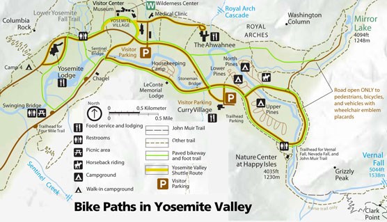 Map Of Yosemite Valley