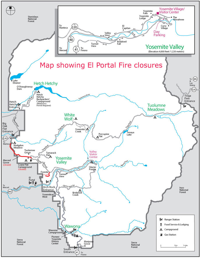 Big Oak Flat Road closure