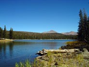 Dog Lake; peaks rise in background. Photo by Victoria Mates.