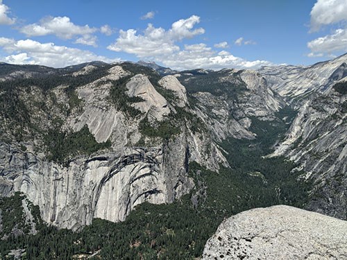 View of Yosemite Valley and Tenaya Canyon from Glacier Point