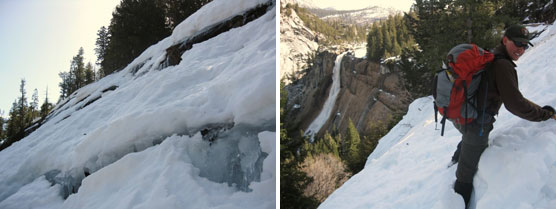 Images of steep, avalance terrain