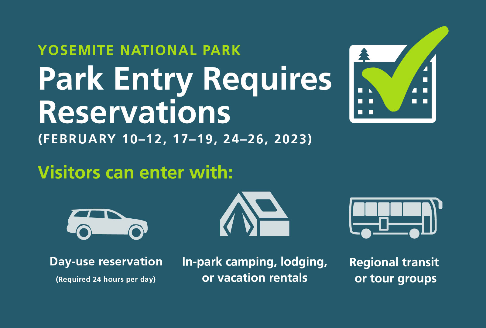 Entrance Reservations - Yosemite National Park (U.S. ...