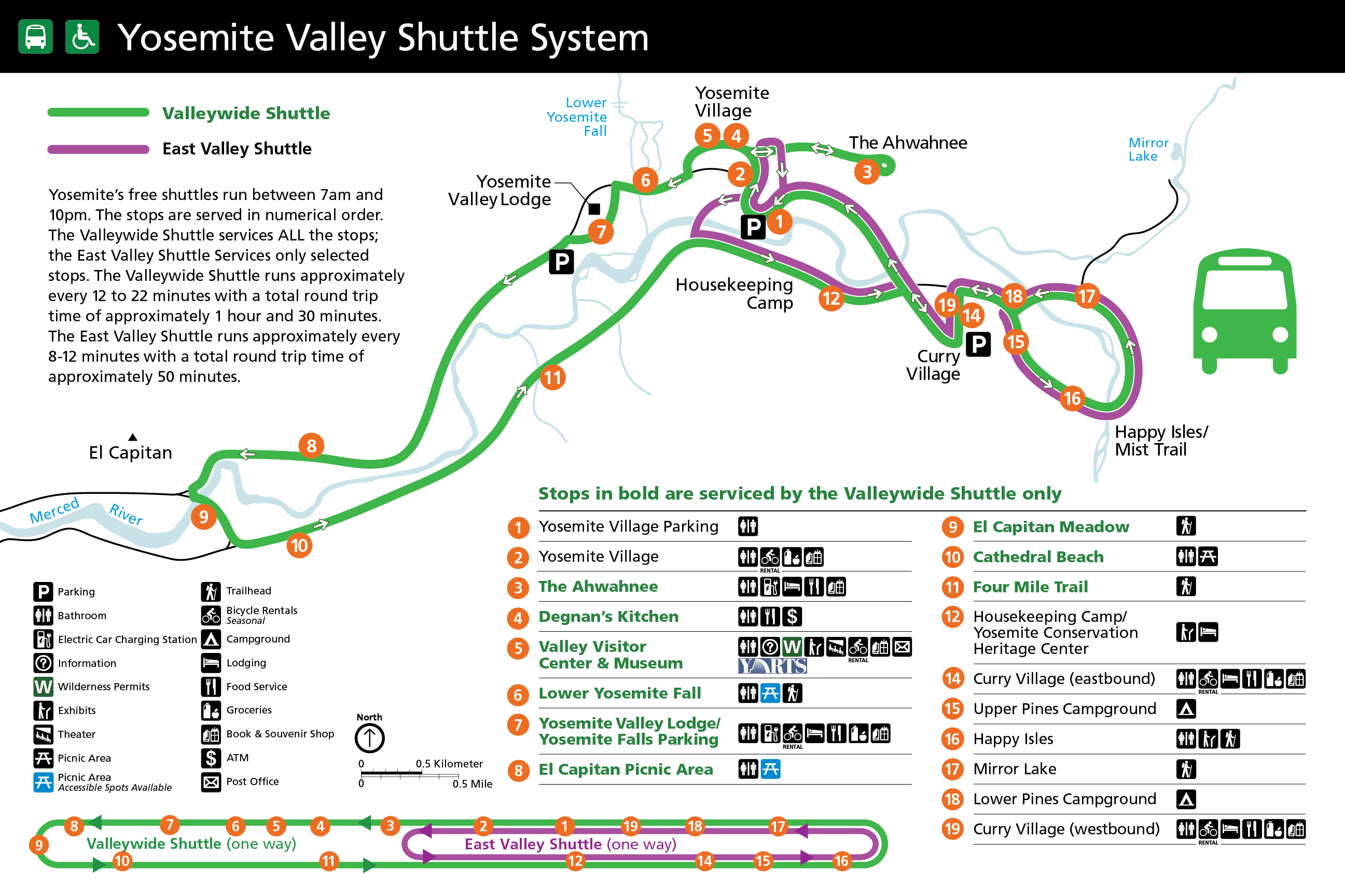 yosemite valley shuttle system