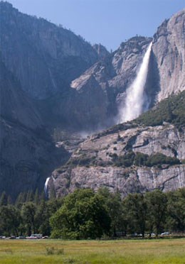 Yosemite Falls and Cook's Meadow Yosemite Falls and Cook's Meadow