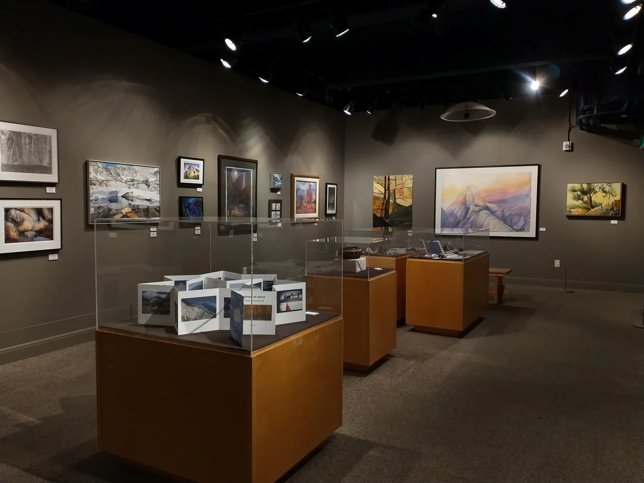 Art exhibit in the Yosemite Museum Art exhibit in the Yosemite Museum
