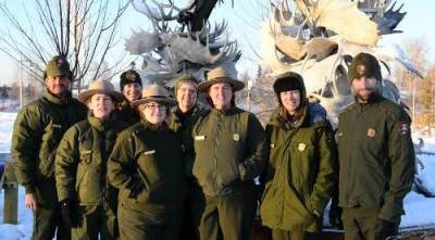 NPS staff in winter NPS staff in winter