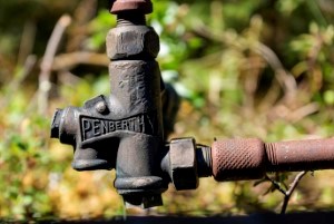 A valve on the Colorado Creek steam boiler