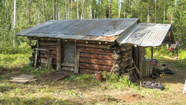 Sam Creek cabin after restoration in 2014