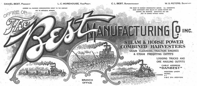 Best Machines letterhead