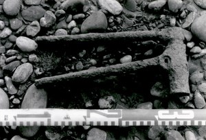 Historic Winchester model 1891 reloading tool found at the Charley's Village Site.