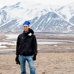 Dev Dharm Khalsa standing in the Brooks Range mountains