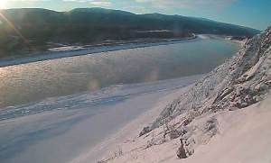 Yukon River in winter
