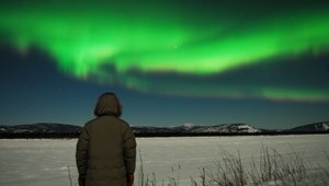 Aurora over the Yukon River