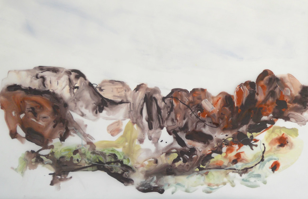 Mary Dondero - Great White Throne (Towers of the Virgin) Painting of the temples and towers of Zion.