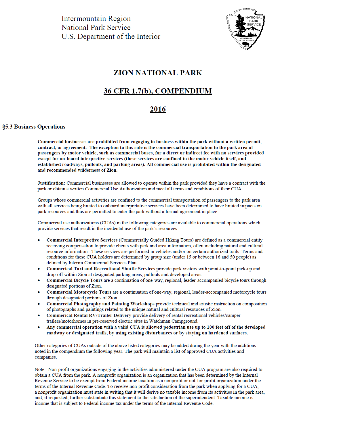 Superintendent's Compendium