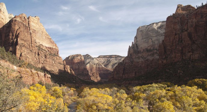 Zion Canyon in Autumn. Zion Canyon in Autumn.