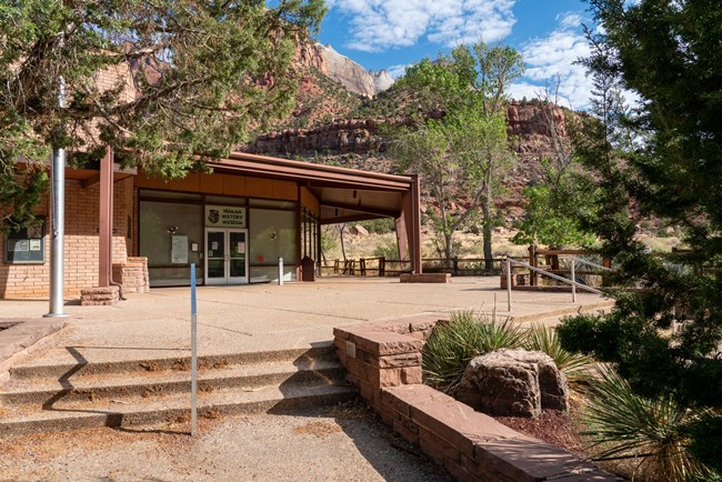 View of the Zion Human History Museum from the front.