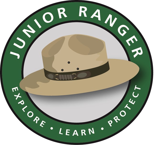 drawing of ranger hat with green circle around it