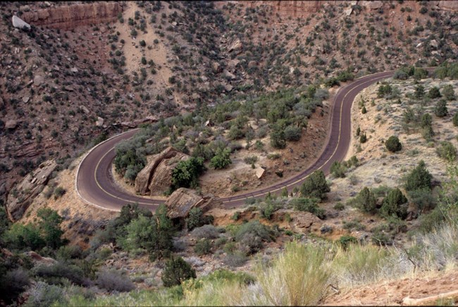 Switchbacks on Zion-Mount Carmel Highway