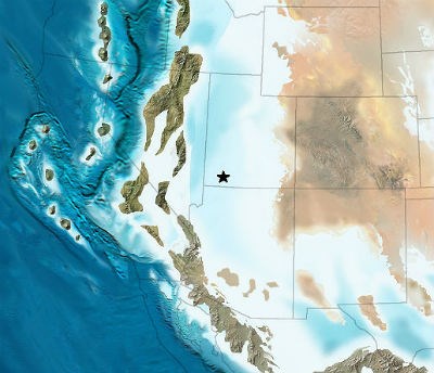 Kaibab Formation paleomap (Ron Blakey) Kaibab Formation paleomap (Ron Blakey)