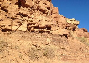 Moenkopi outcrop near Rockville, Utah