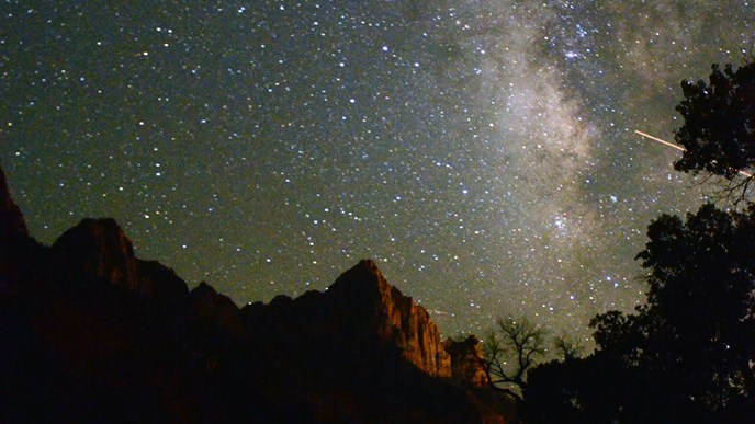 The Milky Way over the Watchman.