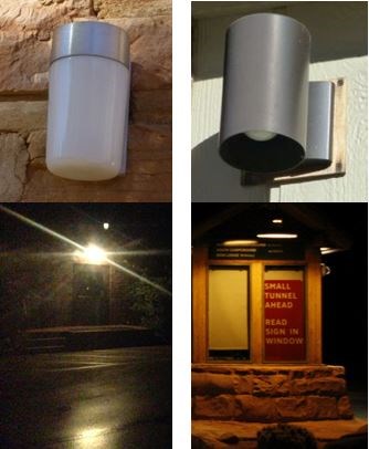 unshielded light vs. shielded night sky-friendly light