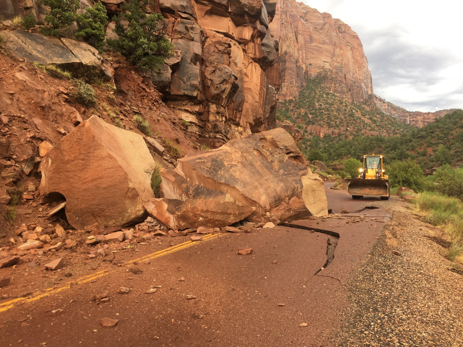 Boulder on Zion-Mount Carmel Highway