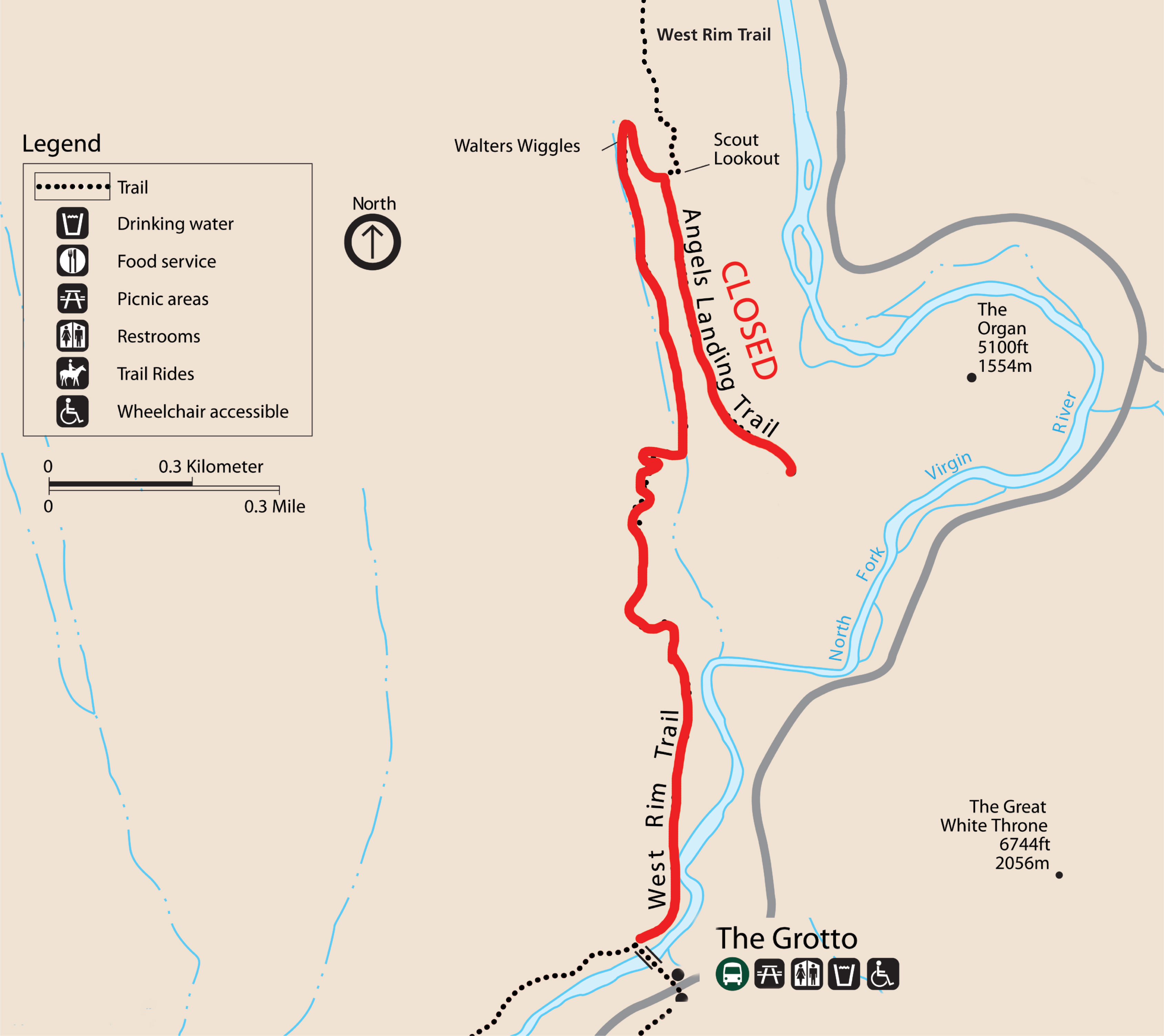 Angels Landing Trail Temporarily Closed for Trail Maintenance - Zion National Park (U.S