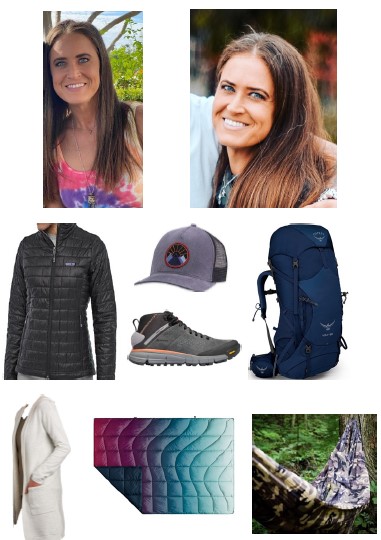 Missing female may have been wearing or carrying these items two photographs of missing female plus clothing and gear she may have had with her