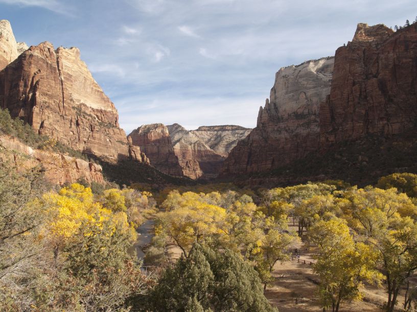 Zion Canyon in Autumn