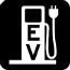 Electric vehicle charging station symbol