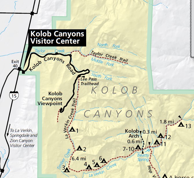 Kolob Canyons Wilderness Hiking Trails Zion National Park U.S. National Park Service