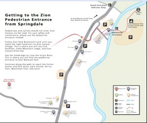 small version of the pedestrian entrance map