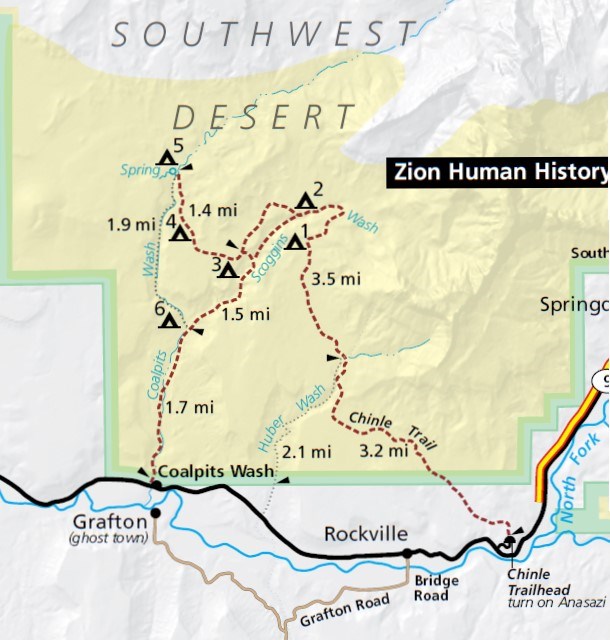 image of the southwest desert map