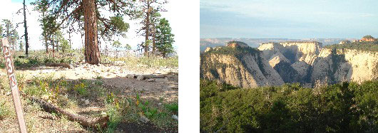 West Rim campsite #3