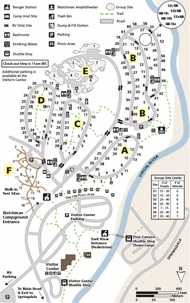 Campground map.