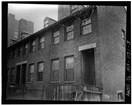 Brick boardinghouses in Lowell. HABS, Library of Congress, Public domain