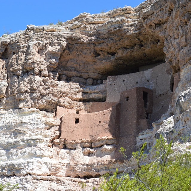 ancient cliff dwelling in cliff-side